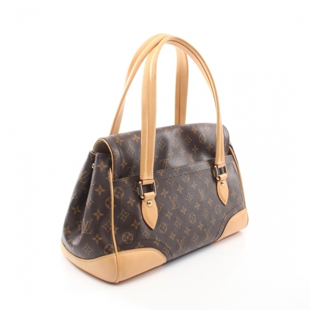 Louis Vuitton Beverly GM Monogram Shoulder Bag Brown